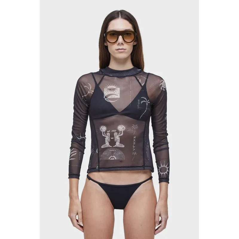 Blusa tule 1989 Blusa ml tule 1989 - preto - P