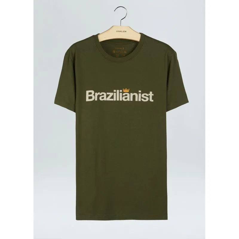 T-shirt vintage brazilianist - verde - P