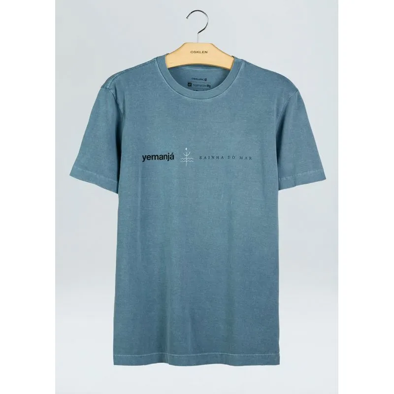 T-shirt stone yemanjá - azul - GG