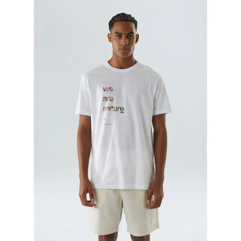 T-shirt organic rough we are nature - branco - G