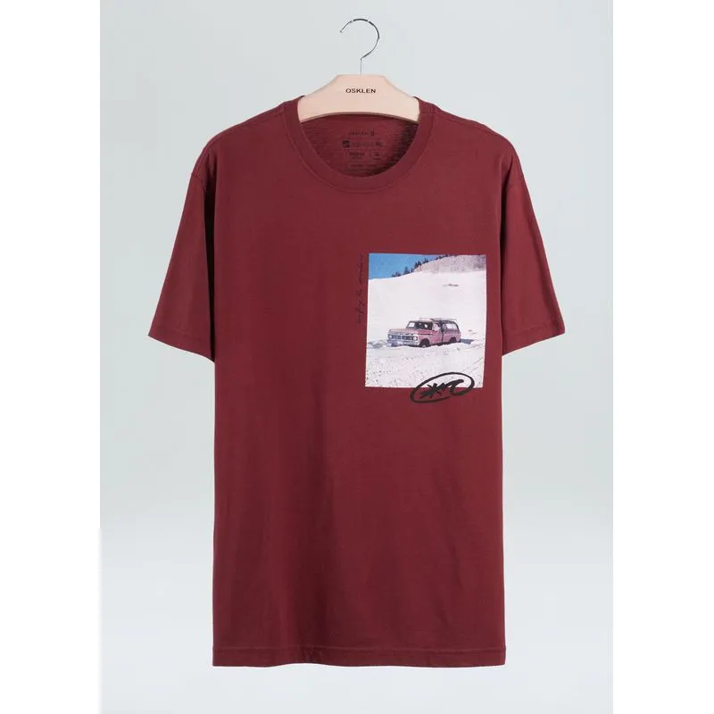 T-shirt vintage aspen 02 - vinho - G