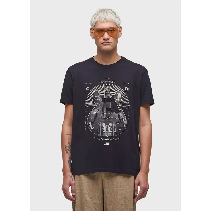 T-shirt vintage 1989 guitar mc - preto - P