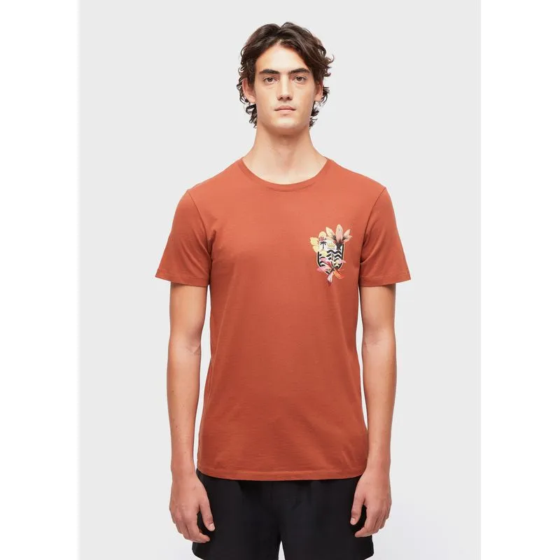 T-shirt soft used brasão flores T-shirt soft used brasao flores - marrom - M
