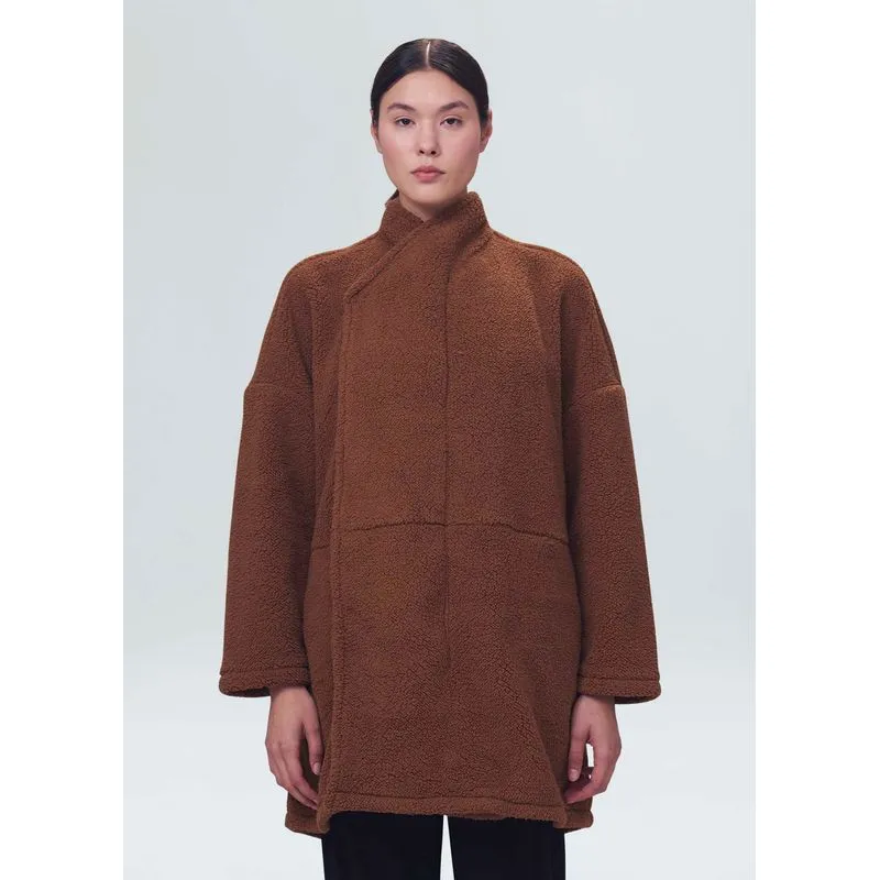 Casaco fleece double face - caqui - G