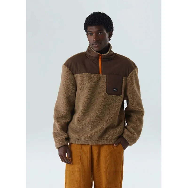 Casaco fleece trkk - bege - GG