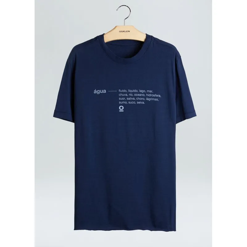 T-shirt double agua mc - azul marinho - G