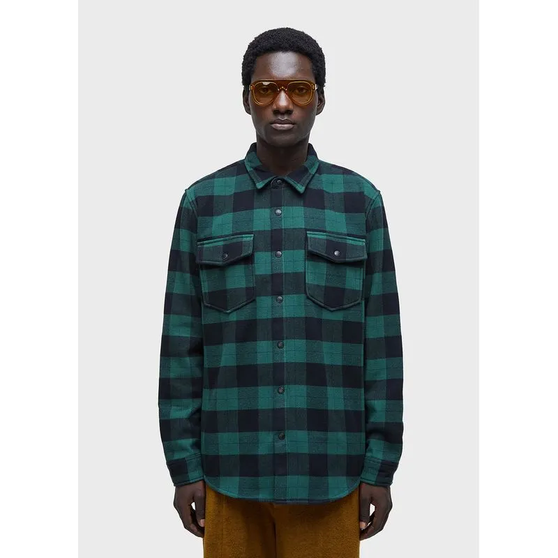 Overshirt xadrez Overshirt masculina xadrez - preto - G