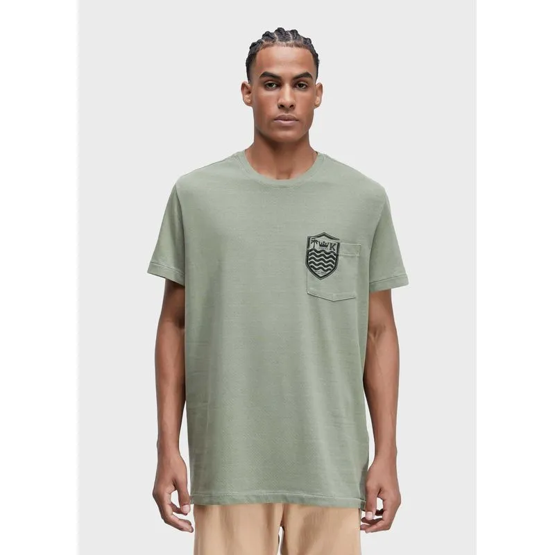 T-shirt bolso brasão T-shirt bolso brasao mc - verde - GG