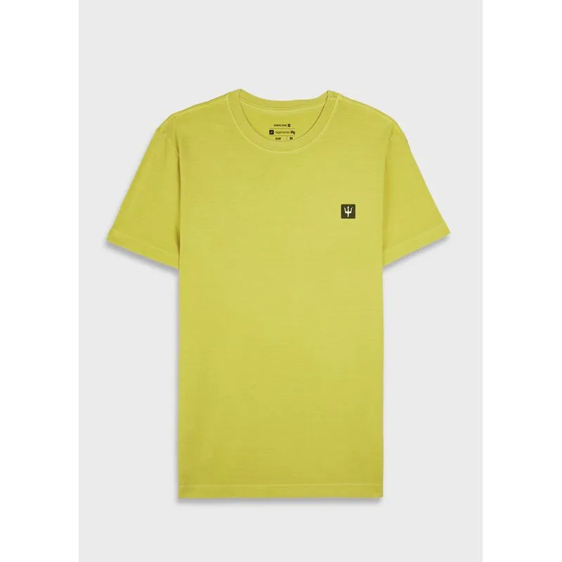 T-shirt stone tridente classico - verde neon - G