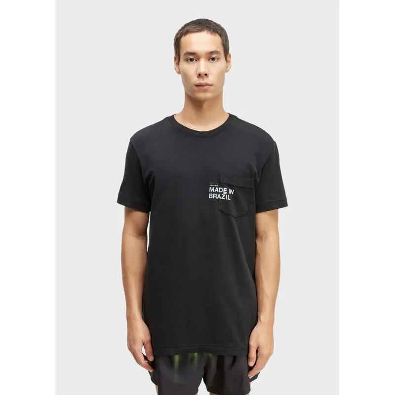 T-shirt pocket made in brazil - preto - G