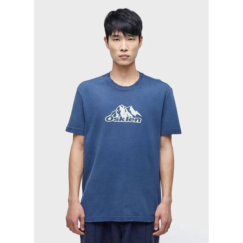 T-shirt double face moutain mc - azul marinho - G