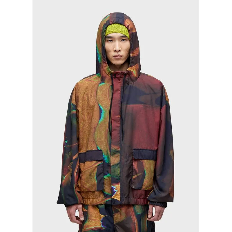 Casaco capuz rose glitch - preto - P