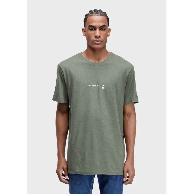 T-shirt org rough org cotton shirt mc - verde forest - G