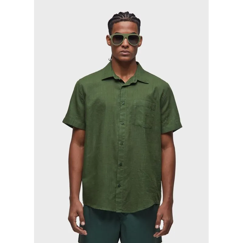Camisa texture color mc - verde - PP