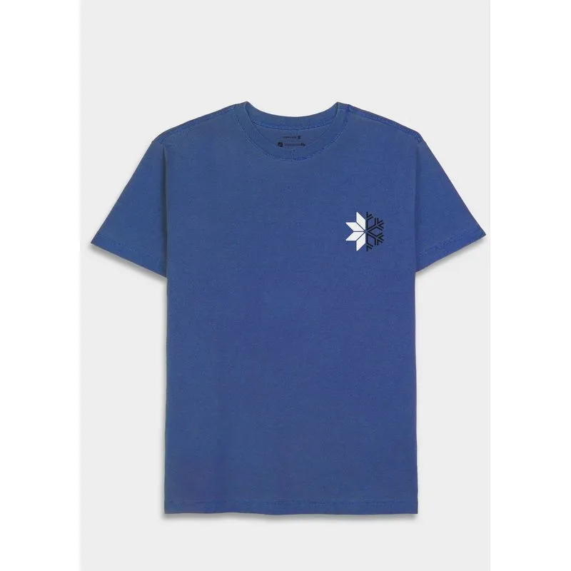 T-shirt stone snow icon mc - azul - M