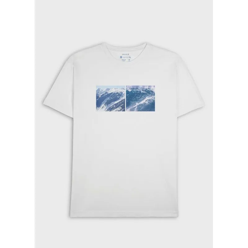 T-shirt stone neve mar mc - branco - GG