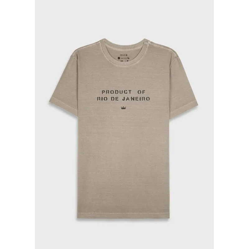 T-shirt stone product of rj mc - areia - G