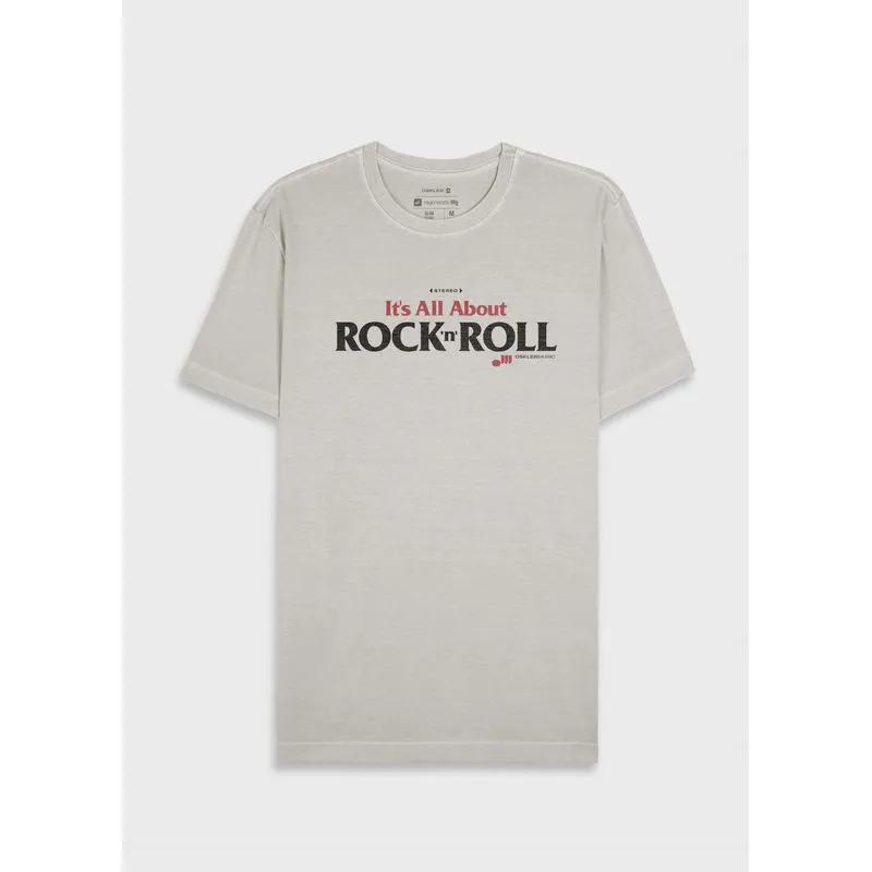 T-shirt stone rock n roll mc - branco - G