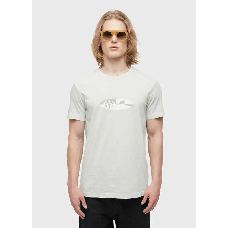 T-shirt stone cristal onda snow mc - branco - G