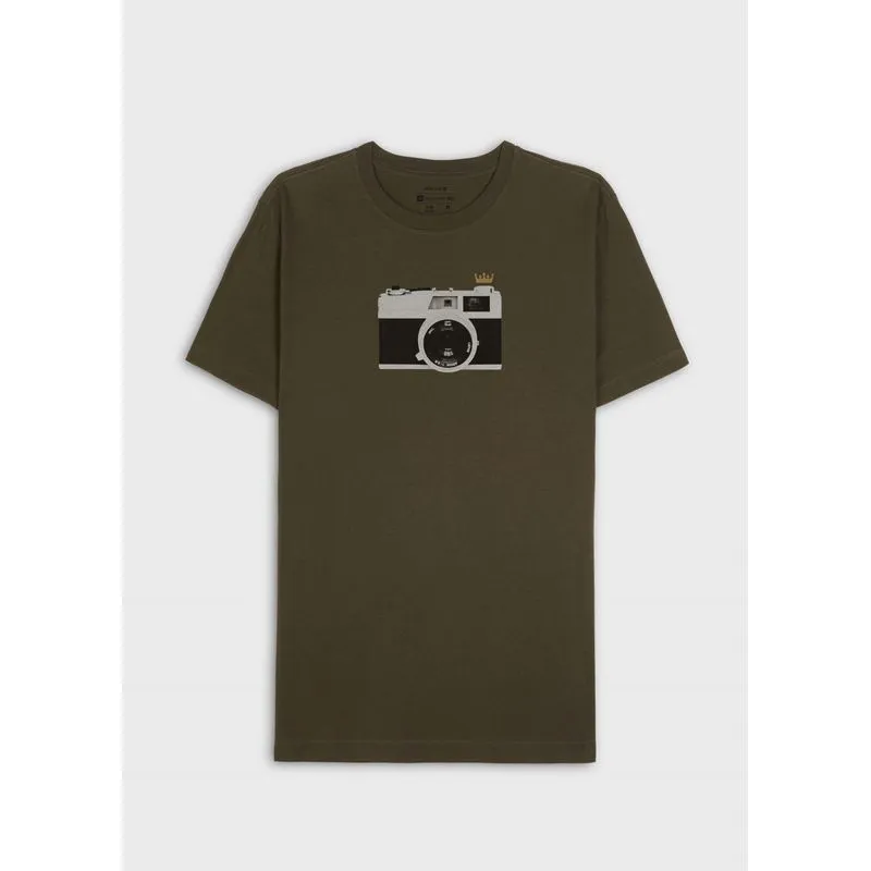 T-shirt vintage analogic cam mc - verde - P