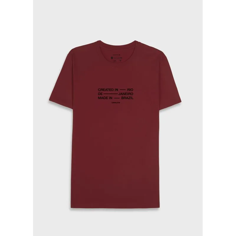 T-shirt vintage created in rio mc - vinho - P