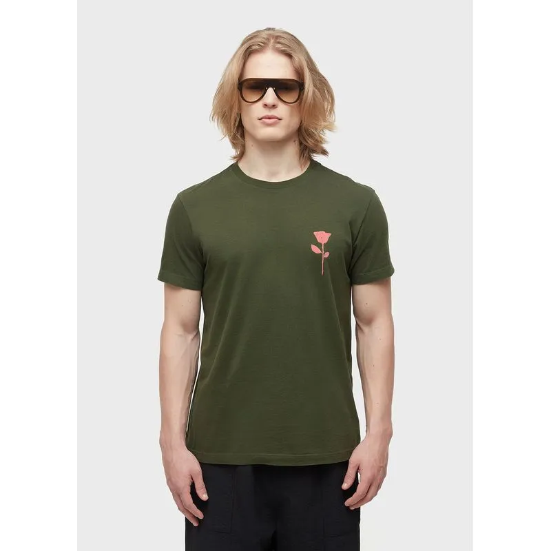 T-shirt vintage rose stc mc - verde - M