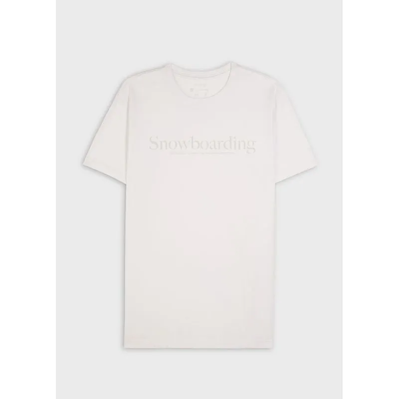 T-shirt vintage snowboarding type mc - branco - P