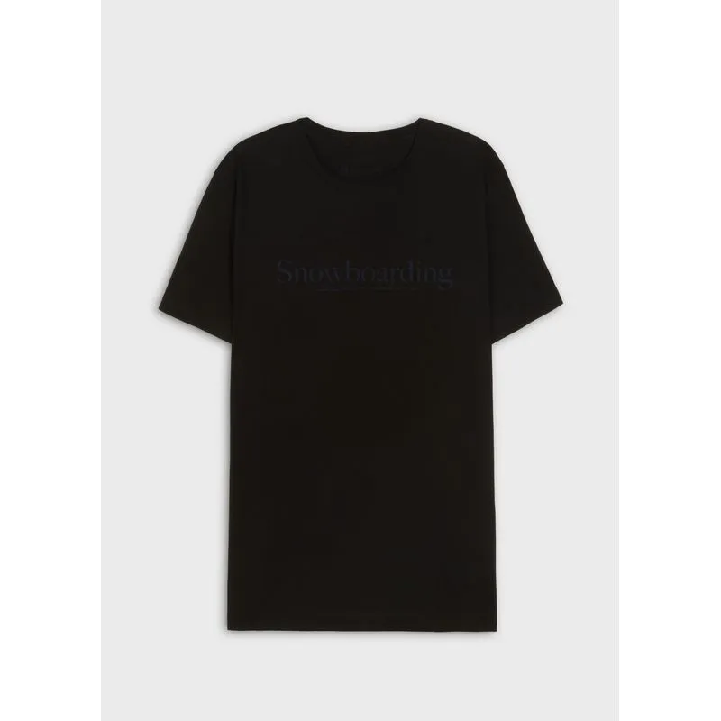 T-shirt vintage snowboarding type mc - preto - G