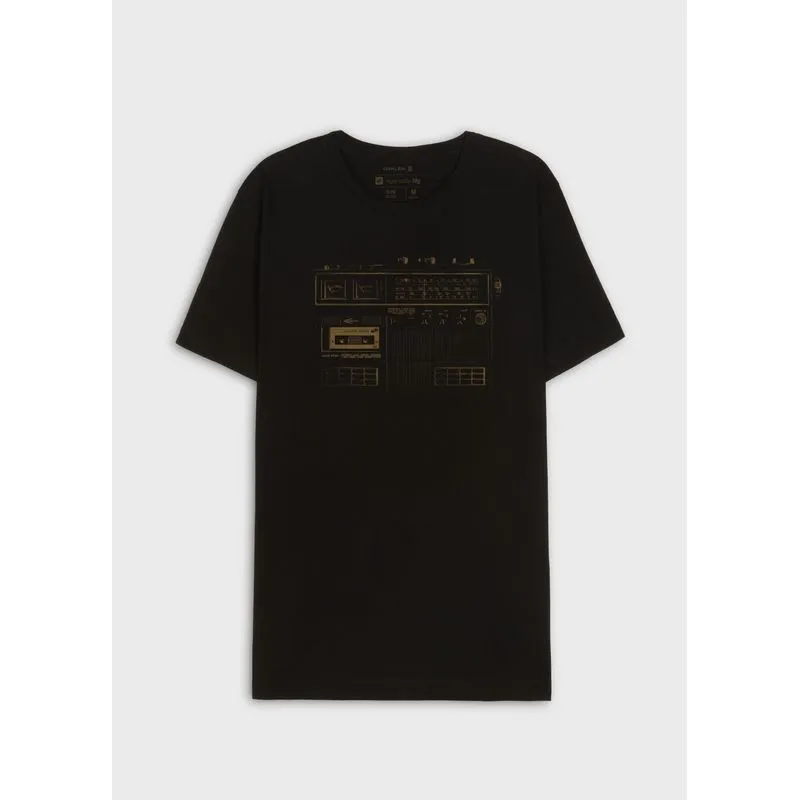 T-shirt vintage old radio mc - preto - M