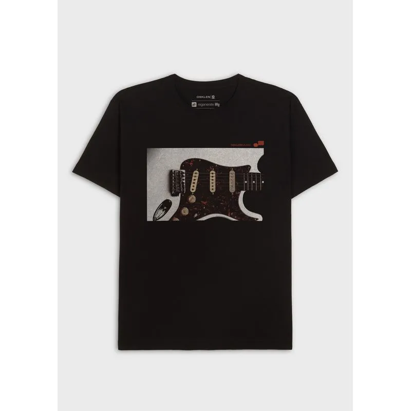 T-shirt vintage eletric guitar mc - preto - G