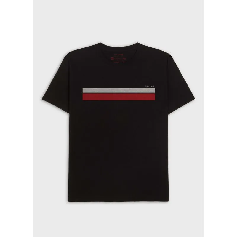 T-shirt vintage listrado mc - preto - P