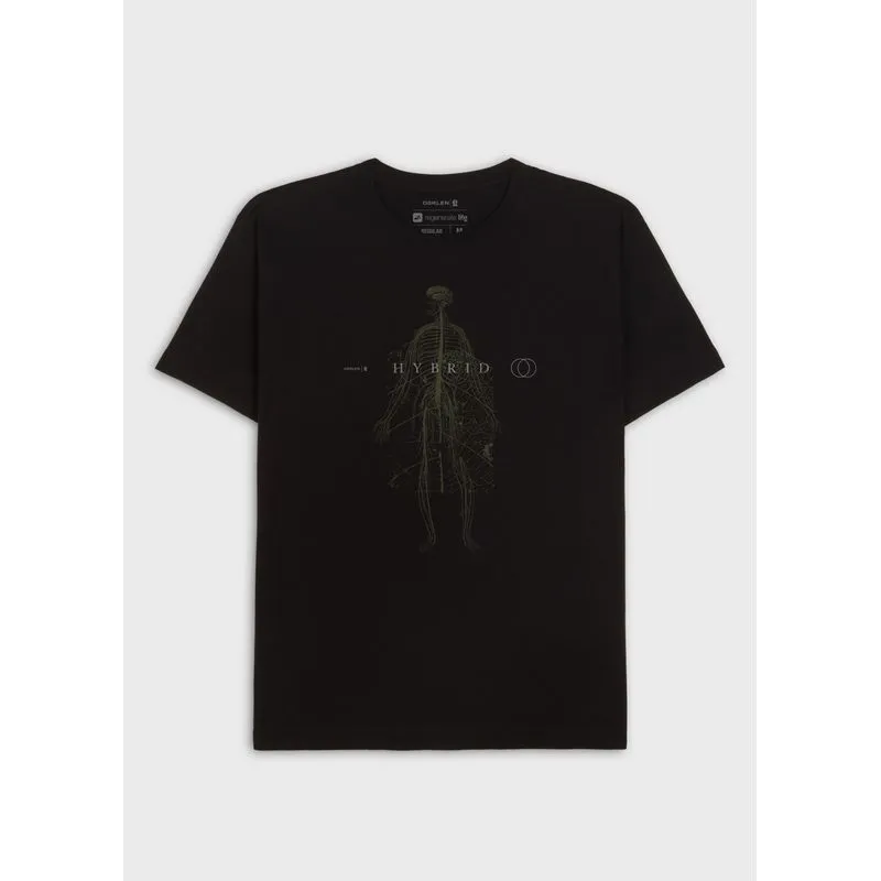 T-shirt vintage we are nature hybrid mc - preto - G