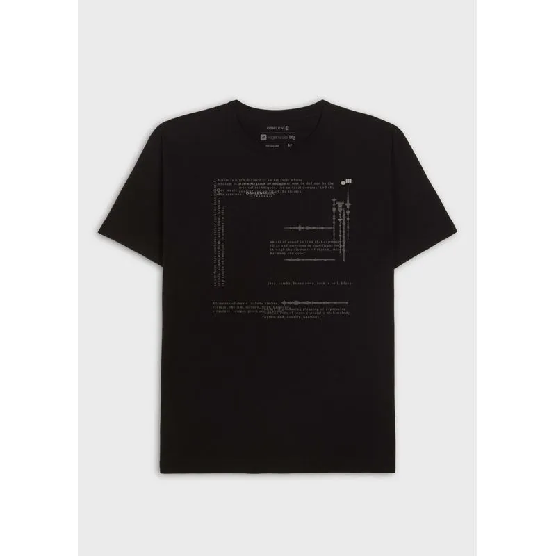 T-shirt vintage tracks mc - preto - P