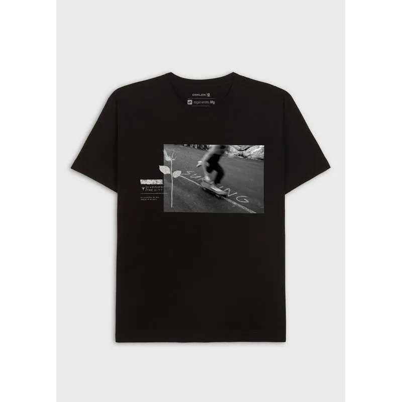 T-shirt vintage sk8 rose mc - preto - GG