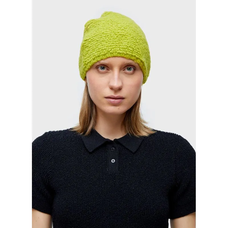 Gorro furry tricot - verde neon - UN