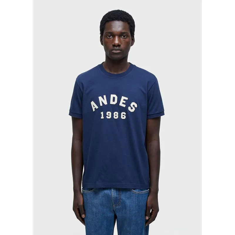 T-shirt andes college embroidered mc - indigo - P