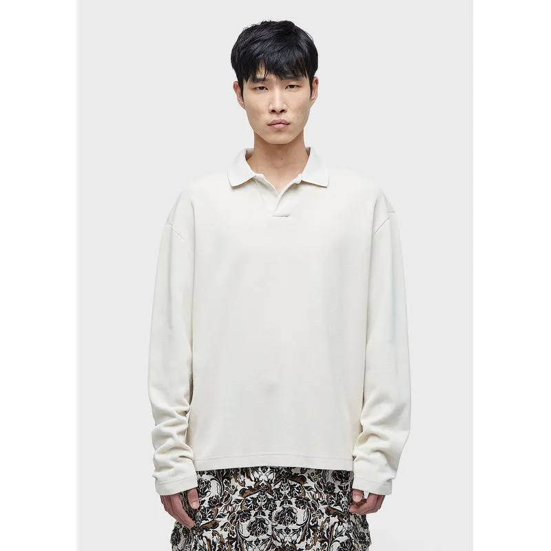 Polo over texture ml - areia - G