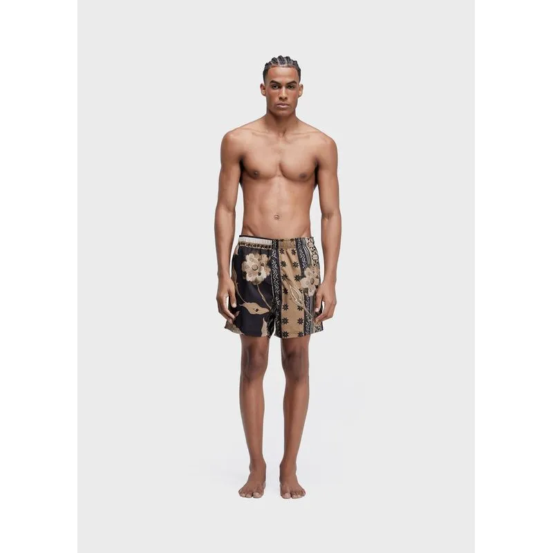 Beach short golden patch - preto - GG