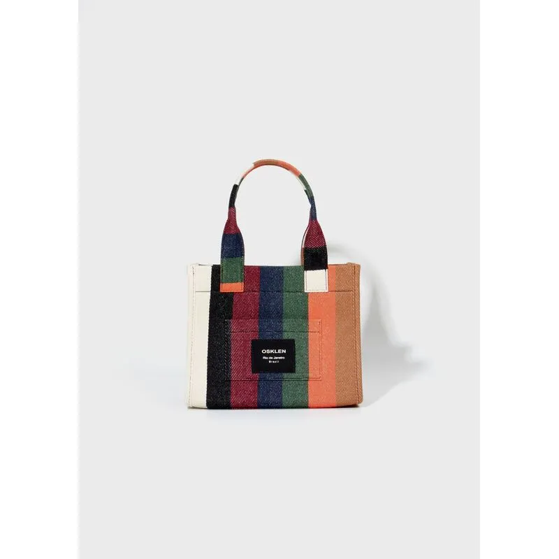 Bolsa mini color stripes - verde - UN