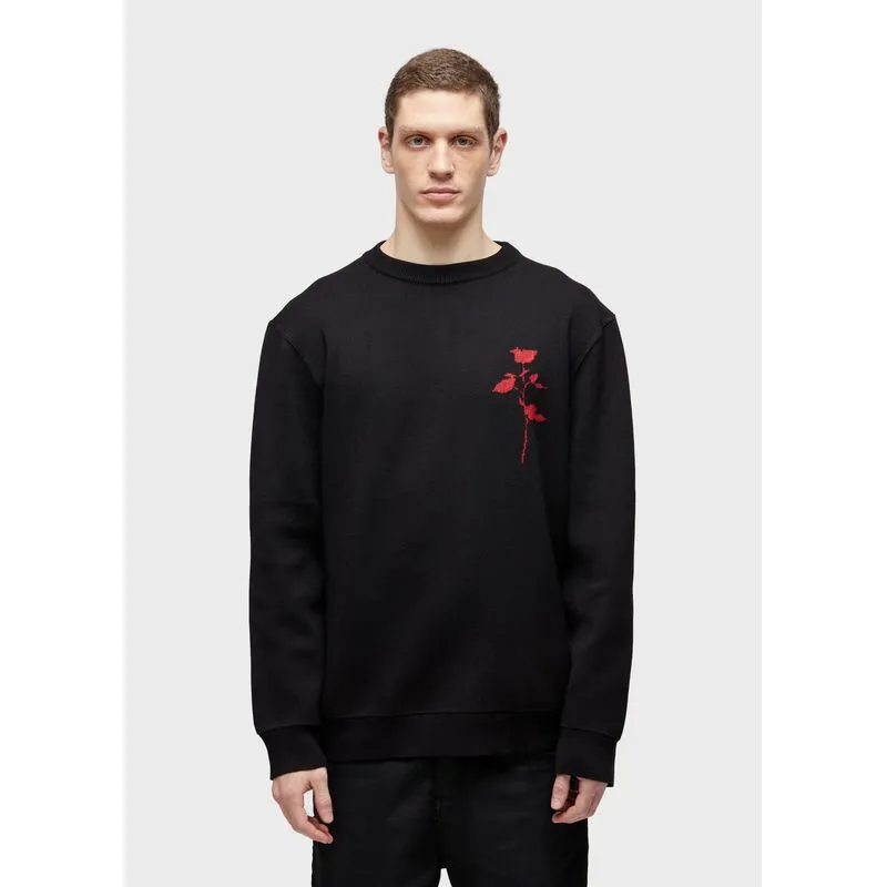 Sweater tricot local rose - preto - P