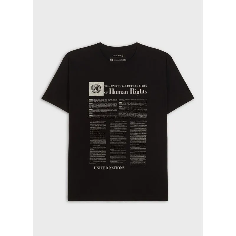T-shirt vintage human rights mc - preto - P