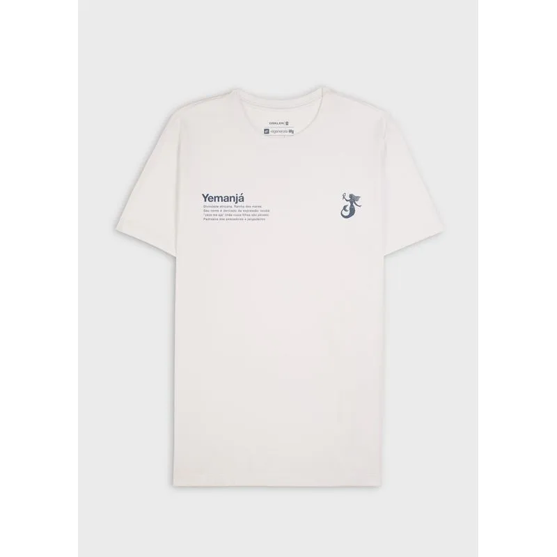 T-shirt slim vintage yemanjá mc - branco - GG