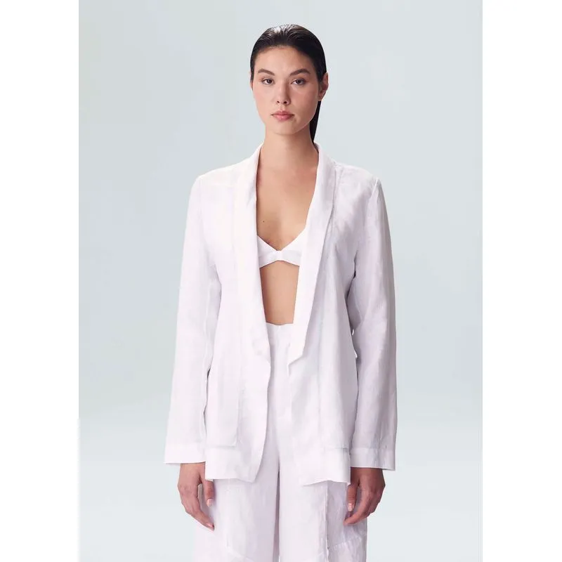 Blazer over suit - off white - P
