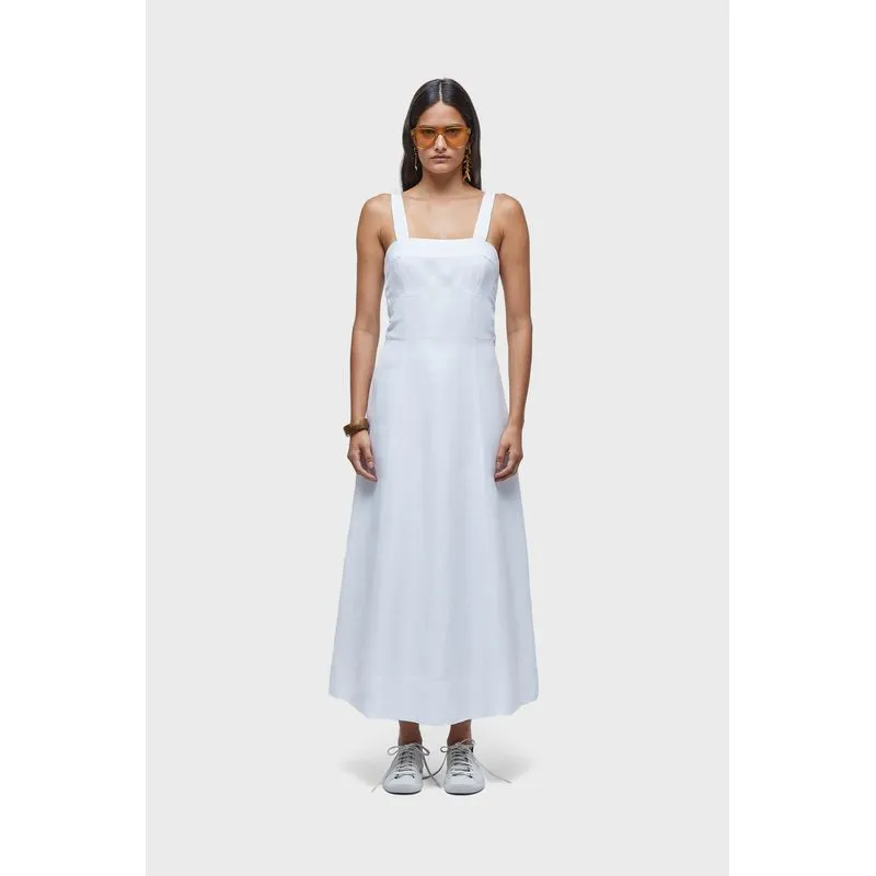 Vestido recortes bojo - branco - 42