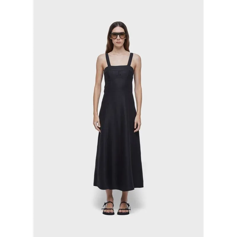 Vestido recortes bojo - preto - 42
