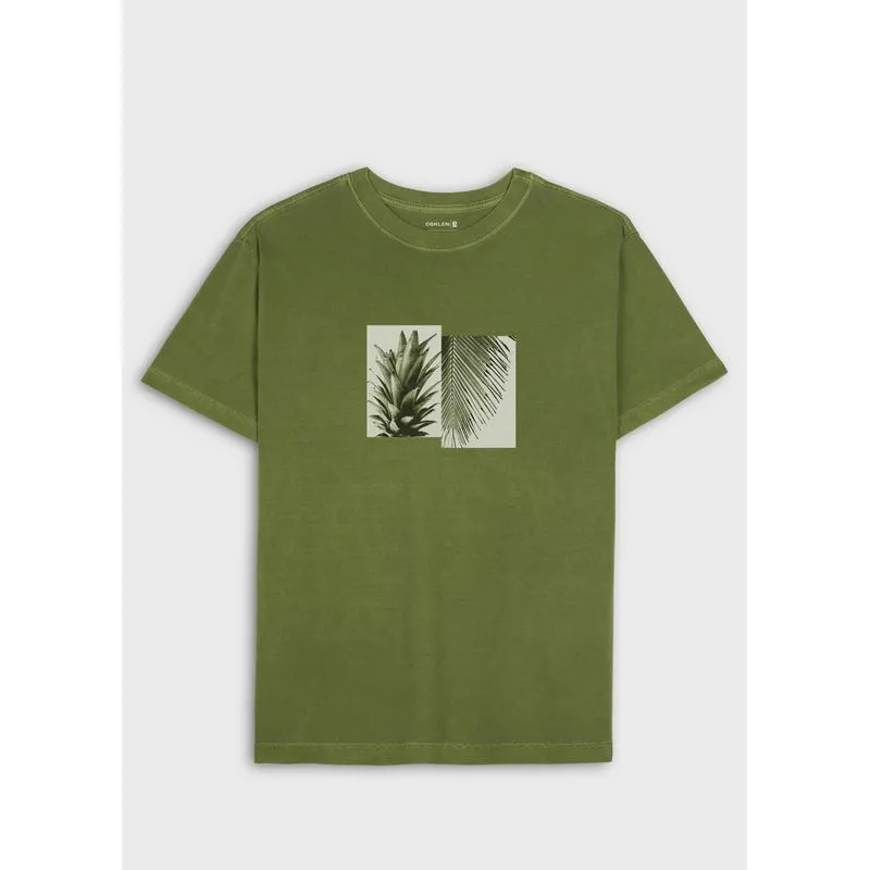 T-shirt stone abacaxi palmeira mc - verde - M