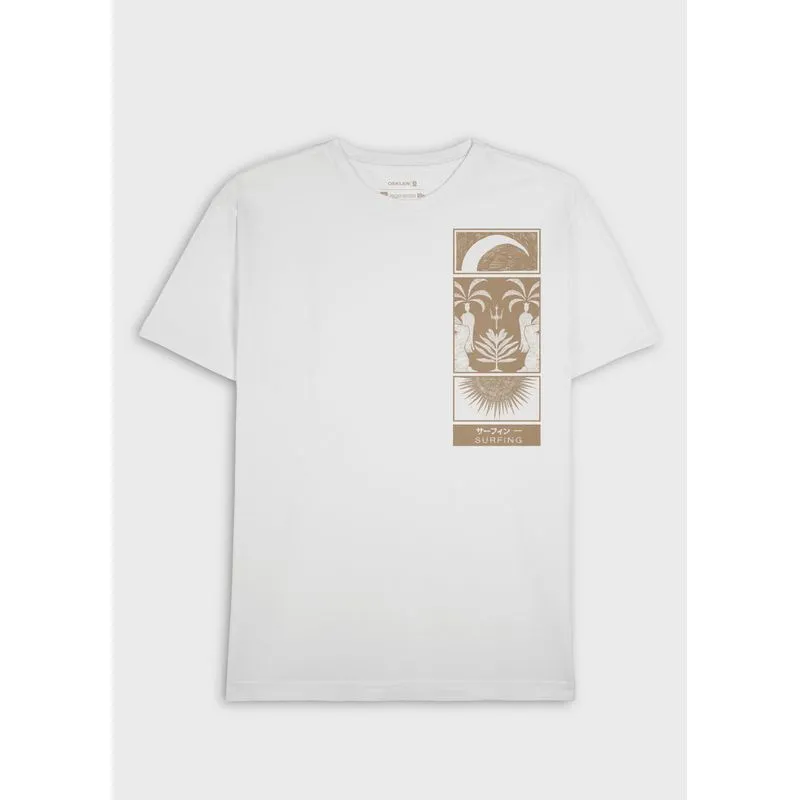 T-shirt stone stamp 03 mc - branco - G