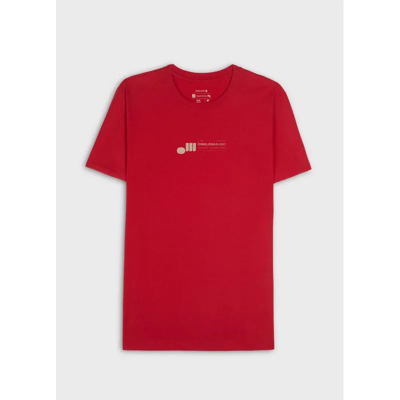 T-shirt vintage music label T-shirt vintage osklen music label mc - vermelho - GG