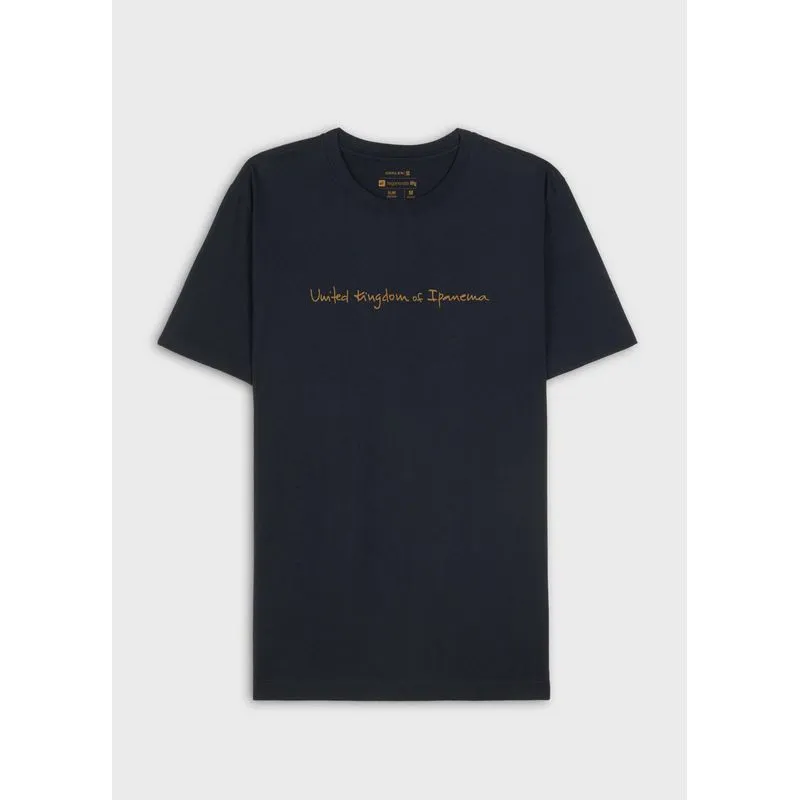 T-shirt vintage uki handwriten T-shirt slim vintage uki handwriten mc - azul marinho - GG