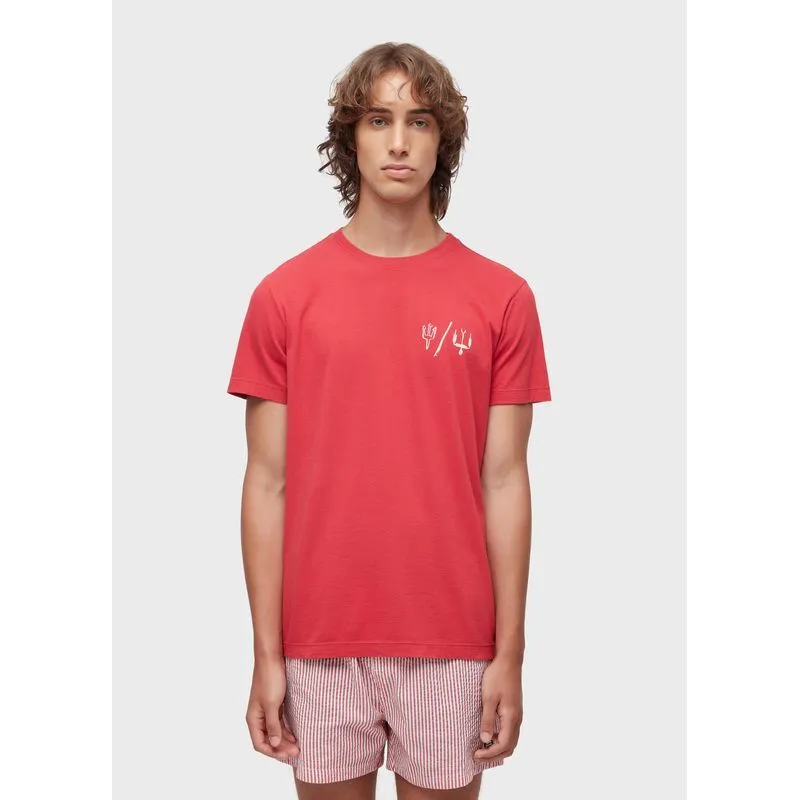 T-shirt slim vintage kite icons mc - vermelho - G